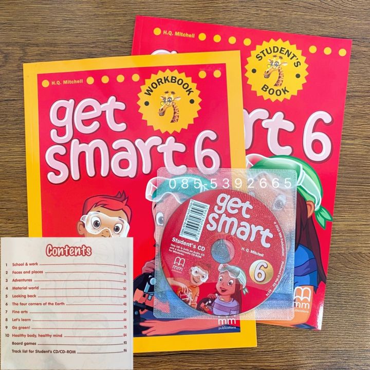 หนังสือแบบเรียนภาษาอังกฤษ-get-smart-level-1-6-students-book-workbook-ชุด-2-เล่ม-พร้อม-cd