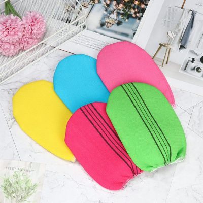 【cw】 Viscose Massage Mitt Remove Dead Exfoliating Shower Spa Cleaning Supply