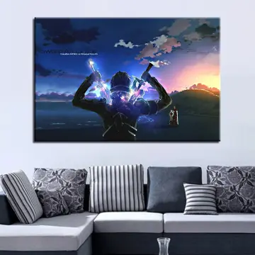 Sword Art Online Game Japanese Anime Wall Decoration Scroll Poster 90*60CM  #046