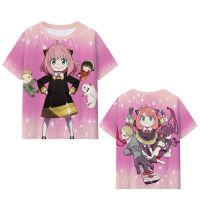 ใหม่ Spy X ครอบครัวเสื้อยืด Anime Anya Forger พิมพ์ 3D Street Wear Harajuku เสื้อยืดผู้ชายผู้หญิงแฟชั่นพลัสขนาดเสื้อยืด