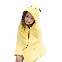 Kids Boys Girls Bathrobe Fall Velvet Smock Casual Cartoon Animal Long Buckle Home Sleeping Shower Cartoon Cat Ear Duck Hat Cloak