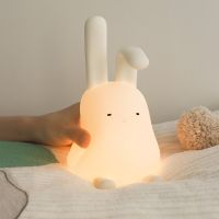 Cute Rabbit Mood Light Dimmable Led Soft Nightlight for Baby Girlfriend Gift Childrens Night Lights Kids Room Decor Night Lights