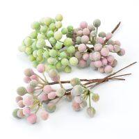 【CC】 6pcs artificial plastic ball bouquet can be used for wedding home party festival decoration craft scrapbook