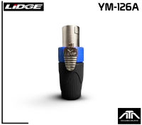 สเปคค่อนตัวผู้ เสริมเหล็ก LIDGE YM-126A สีน้ำเงินใช้สำหรับต่อเพื่อทำสายลำโพง lidge ym126a SPEAKON ยี่ห้อ LIDGE  YM-126A