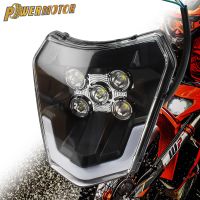 แผ่นไฟหน้ารถมอเตอร์ไซค์แบบ LED สำหรับรถจักรยานยนต์ KTM EXC 300 XC XCF XCW 150 250 350 450ไฟหน้าจักรยานสกปรก Moto Enduro Motocross Accessories