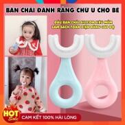 Bàn Chải Đánh Răng Chữ U Cho Bé Chất Liệu Silicon Dễ Dàng Cho Bé Tập Đánh