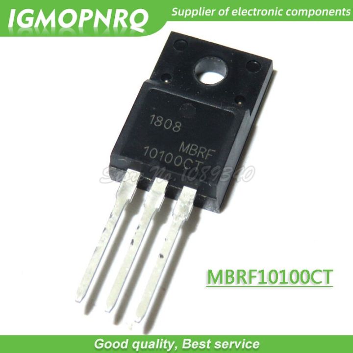 10pcs/lot MBRF10100CT 10100CT MBRF10100 TO 220F  Schottky  &amp; Rectifiers 10 Amp 100 Volt Dual new original