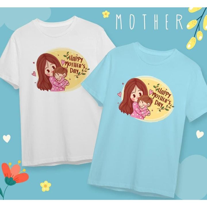 เสื้อยืดสรีนลายวันแม่-happty-mother-day