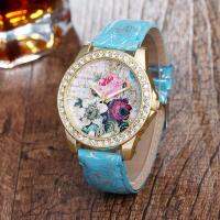 Xianlejiao Sloggi Bohemian Wind Rose Dial นาฬิกาแฟชั่นสตรีเข็มขัดนาฬิกาควอตซ์นักเรียนโบราณ