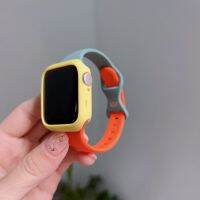 ห่วงยางซิลิโคนสำหรับสายคาด Apple Watch เคสซิลิโคน41/45มม. 49 SE8พิเศษ7 6 5สายรัดสำหรับ IWatch 38/42มม. 40มม. 44มม. 4 3 2 1สายรัดคอเรีย