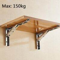 2Pcs 10/12/14 Inch Triangle Folding Angle Bracket Heavy Support Adjustable Wall Mounted Bench Table Shelf Bracket Furniture