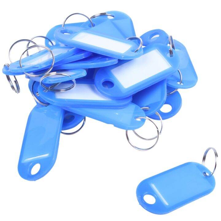 20-pcs-key-id-label-tags-split-ring-keyring-keychain-blue