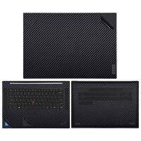 รูปลอกไวนิลคาร์บอนไฟเบอร์สำหรับ Lenovo Thinkpad P1 Gen 4สติ๊กเกอร์แปะผิวแล็ปท็อปป้องกันรอยขีดข่วนสำหรับชุด P1 Thinkpad P1ภาพยนตร์2/3