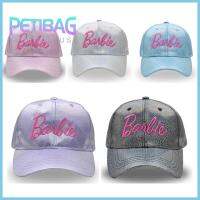 PETIBAG งานปัก หมวกเบสบอล baibie คาวาอิ ลำลองแบบสบายๆ หมวกยอดแหลม ทันสมัยและทันสมัย ปรับได้ปรับได้ หมวกกันแดดมีตัวอักษร ผู้ใหญ่เด็ก