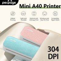 Peripage A40 Printer 304 DPI Portable Thermal A4 Printer Paper Tattoo Transfer Inkless A4 Mini Mobile Document Thermal Printer Fax Paper Rolls