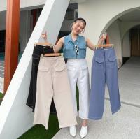 Sendai Trousers V.2 (XS-3XL)กางเกงขากระบอก เก็บหุ่น เก็บสะโพก by THESUN_CO