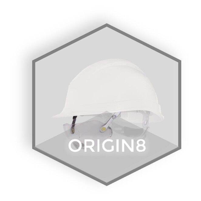 EUROPEAN BRAND SAFETY GLASSES ATTACHMENT TO HARDHAT/HELMET FOLDABLE