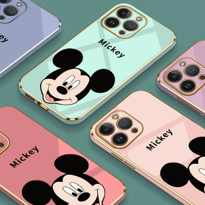 jiefie-การ์ตูนมิกกี้เคสโทรศัพท์-oppo-reno-5f-4f-2f-6z-7z-8z-8t-reno-2-3-4-5-6-7-8-9-4-pro-5-pro-6-pro-7-pro-8-pro-9-pro-เคสโทรศัพท์ขอบตรง-tpu-ชุบโครเมียมเมาส์มิกกี้น่ารัก