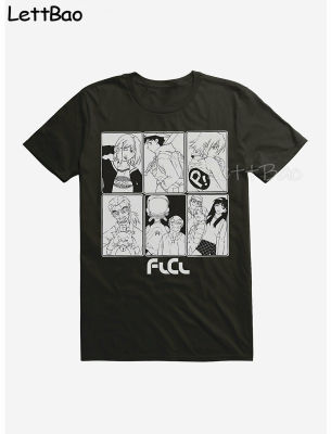 Flcl Tshirt Anime Mens T Shirt Tees Tee Gothic Clothes Shirt Men Tshirt Clothes 100% Cotton Gildan