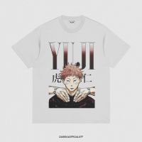 เสื้อยืดพิมพ์ลายแฟชั่น Itadori YUJI JUJUTSU KAISEN DAISEKAI เสื้อยืด ขนาดใหญ่  TRKW