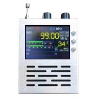 TEF6686 RDS FM/MW/Short Wave Radio Receiver+3.2Inch LCD+3000MAH Battery + Metal Case + Speaker + Antenna