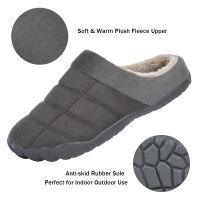 Winter Men Slippers New Warm Mens Slippers Short Plush Flock Home Slippers for Men Hard-wearing Non-slip Sewing Male Shoes