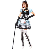 ? Popular Clothing Theme Store~ Cos Alice Maid Short Skirt Fairy Tale Princess Skirt Halloween Costume Dance Game Party Annual Meeting