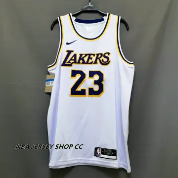 Los Angeles Lakers NBA Jersey LeBron James #23 Nike Wish Sponsor Swingman  50