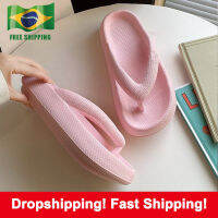 【CW】New Flip Flops Cloud Slippers EVA Soft Sandals Women 2023 Thick Soled Designer Shoes Home Shoe Non-Slip Beach Slides