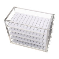 False Eyelashes Storage Box 5 Layers Acrylic Pallet Lash Holder For Eyelash Extension Individual lash Volume Display Stand Tools