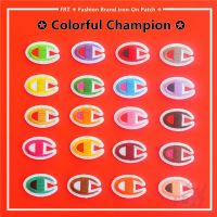 ☸ Colorful Champion - Fashion Branad Iron-on Patch ☸ 1Pc DIY Sew on Iron on Patches（20 Colors） 5211028☋¤◇