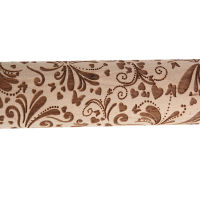 Embossed Rolling Pin for Baking with Flowers and Butterflies Pattern Suitable for Various Patterns of Pastries H88F Bread  Cake Cookie Accessories