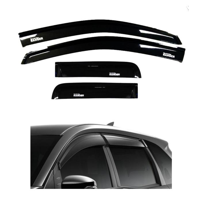 กันสาด-ฟอร์ด-เรนเจอร์-ford-ranger-2012-2021-2ประตู-cab-สีดำ