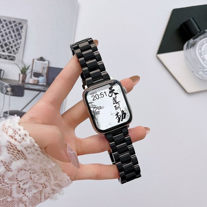 resin-watch-strap-for-apple-watch-bracelet-series-8-49mm-7-6-5-4-42mm-38mm-correa-candy-for-iwatch-band-3-2-44mm-40mm-41mm-45mm-straps