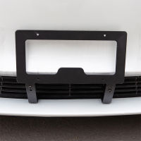 Car Front License Plate Frame Free Perforation For Tesla Model 3 Y   Number Plate Holder Mounting Holder Accessories