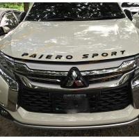 logo pajero โลโก้ ปาเจโร่ ติดฝากระโปรงหน้า สีดำ