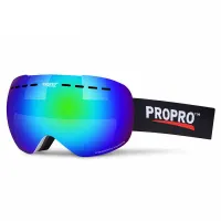 PROPRO Large Spherical Frameless Ski Glasses Uv400 Sg-0106 Veneer Double Plate Men Women Double Anti-Fog Goggles Outdoor Glasses