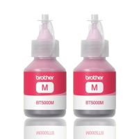 Brother BT5000M หมึกแท้ สีม่วงแดง **ไม่มีกล่อง ** จำนวน 2 ชิ้น ใช้กับพริ้นเตอร์ Brother : DCP-T300/T500W/T700W, MFC-T800W/T310/T510WT710W/T810W