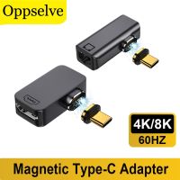 Adaptor OTG USB C magnetik Universal konverter Transfer Data VGA Tipe C ke 4K/60Hz kompatibel DP RJ45 untuk Xiaomi PC Samsung