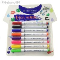 8 Pcs Textile Marker Fabric Paint Pen Diy Crafts T-shirt Pigment Painting Pen Clothes Textile Marker Fabric Paint Marker