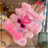 DFBBGHY สีทึบทึบ ตุ๊กตาบาร์บี้ scrunchie อีลาสติก แฟชั่นสำหรับผู้หญิง ยางรัดผม ของใหม่ หางม้าหางม้า เชือกมัดผม สำหรับผู้หญิง