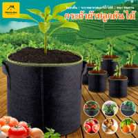 Non-woven fabric Grow bag กระถางผ้า สีดำ กระถางผ้าปลูกต้นไม้ ถุงปลูกต้นไม้ กระถางต้นไม้ GB Gallon #B-074