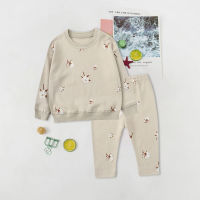 Infant Baby Clothing Autumn Winter New Cotton Long Sleeve Kids Printing Pajamas Sets Casual Baby Boy Girl Home Clothes Suit 0-3Y