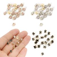 20pcs 6mm Metal Mini Button Buckle DIY Doll Clothes  Palm Pattern Decoration Buckles for 1/6 Doll Clothing Sewing Accessories Haberdashery