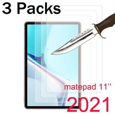 3ชิ้นสำหรับ Huawei Matepad 11 2022กระจกเทมเปอร์ปกป้องหน้าจอ3แพ็คฟิล์มแท็บเล็ตป้องกัน