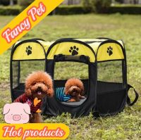 Fancy Pet คอกสัตว์เลี้ยง คอกหมา คอกแมว พับได้ มี2ไซส์ หนาพิเศษ พร้อมส่ง