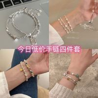 Niche design love square brand sterling silver bracelet 2023 new summer girl bestie gift high-end jewelry