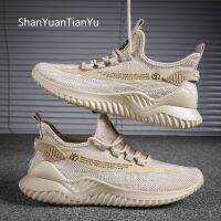 Hot Sale Men Mesh Breathable Running Shoes Outdoor Comfortable Lightweight Walking Knit Loafers Men Jogging Training Sneakers