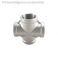 Stainless Steel SS304 1/8 quot; 1/4 quot; 3/8 quot; 1/2 quot; 3/4 quot; 1 quot; 1-1/4 quot; 1-1/2 quot; Female BSP Thread Pipe Fitting 4 Way Equal Cross Connector SS304