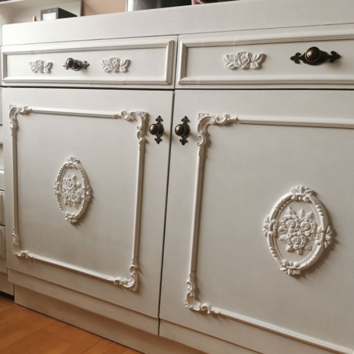 2pcs-wood-carved-applique-frame-onlay-unpainted-furniture-decoration-unpainted-oval-patterns-21x15cm